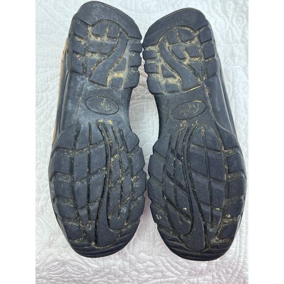 Roper Women's Tan Ostrich Leather Slip On Western Cowboy Shoes - Size 8 - Picture 7 of 10